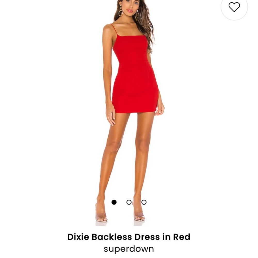 Red Superdown Mini Dress